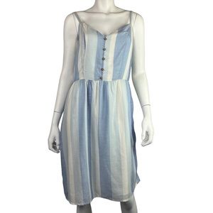 NWT Joie, Mini Dress, Size 10 Blue & White Striped